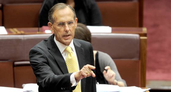 Bob Brown, then Greens leader, in 2009 (Image: AAP/Alan Porritt)