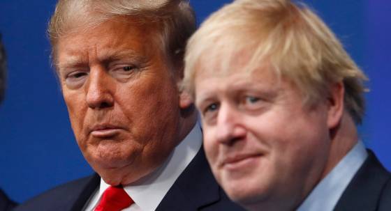 Donald Trump and Boris Johnson (Image: AP/Peter Nicholls)