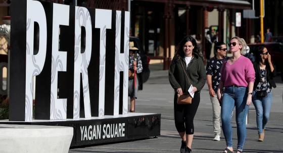 Perth's Yagan Square (Image: AAP/Richard Wainwright)