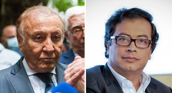 Rodolfo Hernández and Gustavo Petro (Images: AAP/Stringer/Long Visual Press/ABACAPRESS)