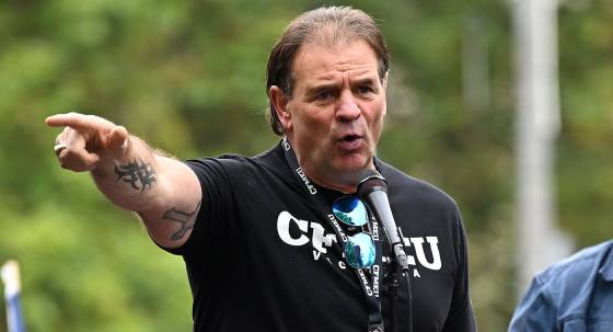 John Setka at a rally in 2023 (Image: AAP/James Ross)