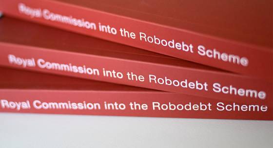 The robodebt royal commission report (Image: AAP/Lukas Coch)