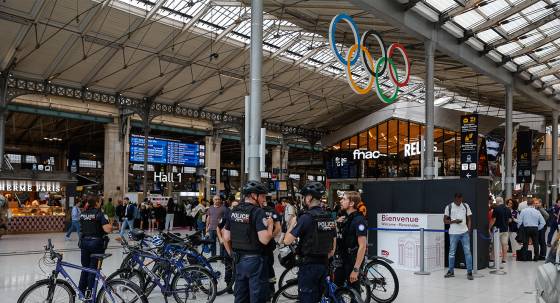 Gare du Nord station in Paris, France, after high speed rail network TGV was severely disrupted on following an attack (Image: AAP/EPA/MAST IRHAM)