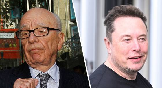 Rupert Murdoch and Elon Musk (Images: AAP/Private Media)