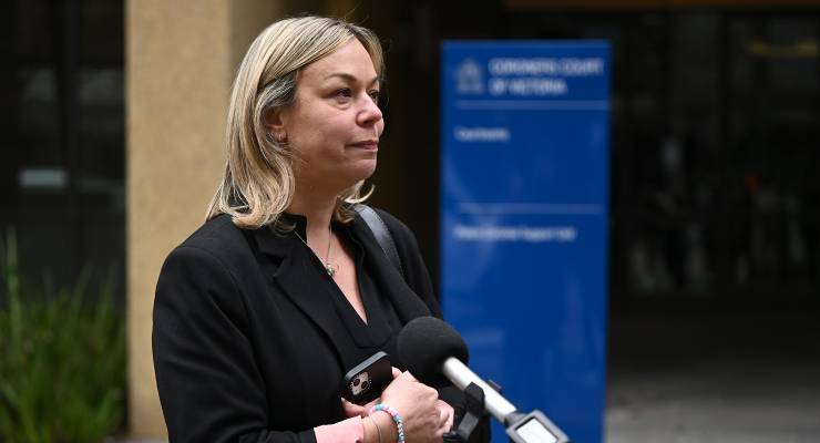 Angela Pucci Love, sister of Bridget Flack (Image: AAP/Joel Carrett)