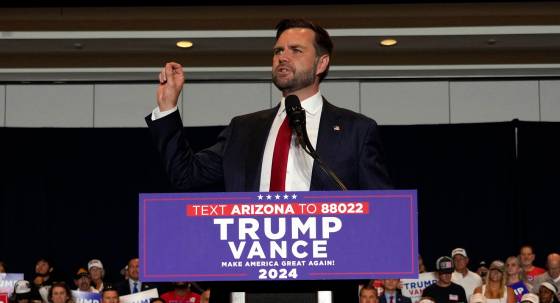 Republican vice presidential nominee JD Vance (Image: AP/Matt York)