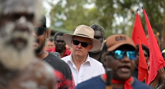 Anthony Albanese at the Garma Festival (Image: AAP/Mick Tsikas)