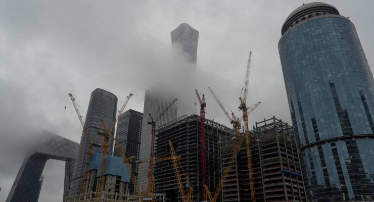 Construction cranes in Beijing (Image: AP/Ng Han Guan)