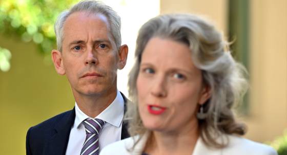 Minister for Immigration Andrew Giles and Minister for Home Affairs Clare O’Neil (Image: AAP/Mick Tsikas)