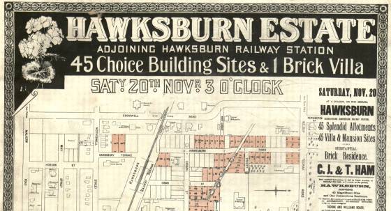 A map of Hawksburn Estate from 1886 (Image: State Library of Victoria)