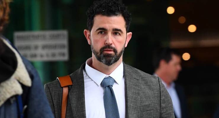 Associate Professor Josh Roose after giving evidence during the inquest into the Wieambilla shooting (Image: AAP/Jono Seale)