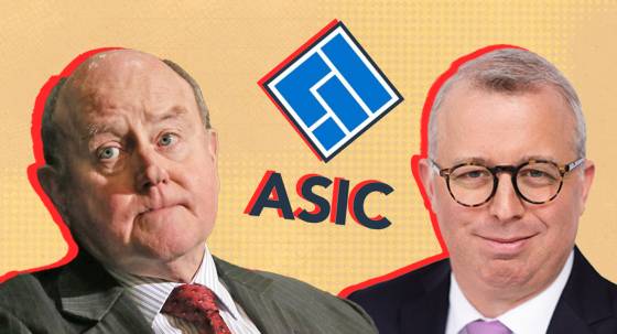 Former ABCC boss Nigel Hadgkiss and Daily Telegraph national affairs editor James Morrow (Image: Private Media)