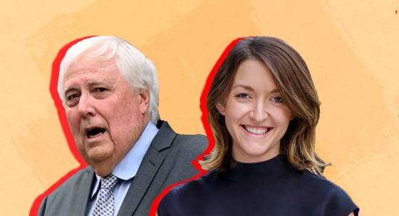 Clive Palmer and Steph Hodgins-May (Image: Private Media)