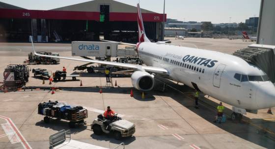 A Qantas plane (Image: AAP/Mark Baker)