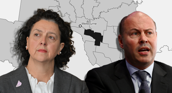 Independent Monique Ryan and former treasurer Josh Frydenberg against Higgins electorate in 2022 (Images: AAP)