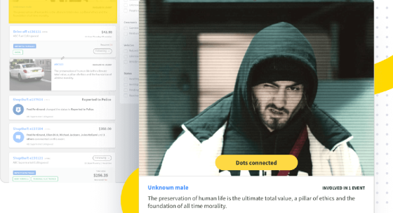 A promotional image of the 'crime intelligence' platform from Auror's website (Image: Auror)
